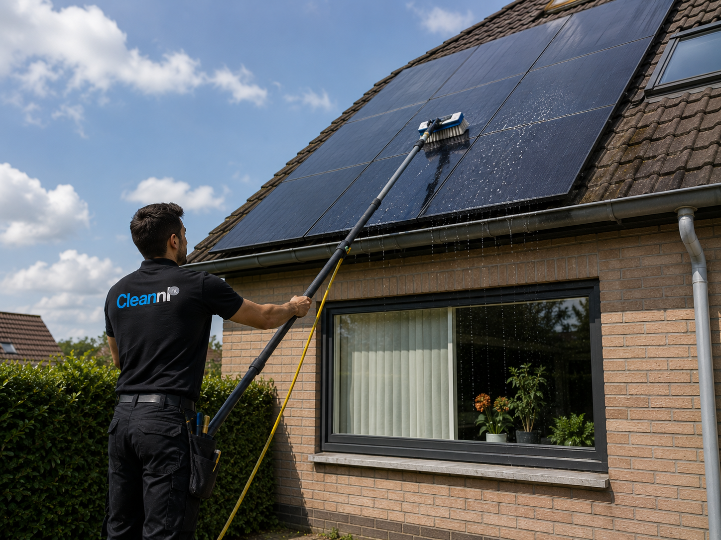 Zonnepanelen reinigen door CleanNL voor maximaal rendement